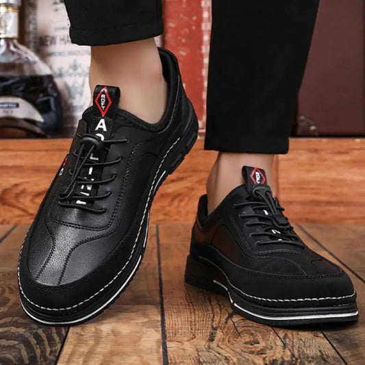 💯🔥【39–48】Zapatos de cuero casuales de negocios para hombres – impermeables, resistentes a las manchas, con suela blanda, experiencia de uso extremadamente cómoda