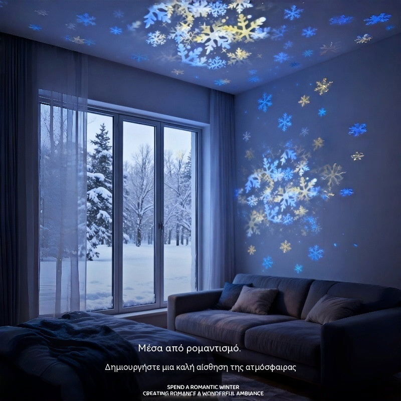 Lámpara proyector de cielo estrellado dinámico | Luz y sombra giratorias, creando una atmósfera de ensueño