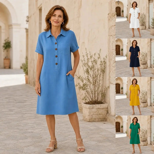 【S-3XL】Vestido casual de verano cómodo, corte estilizado, moderno y versátil.