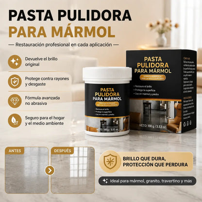 【Paquete de 2 cajas】✨ Pasta para pulir mármol: elimina arañazos sin esfuerzo, restaura el brillo y protege la superficie 🛡️