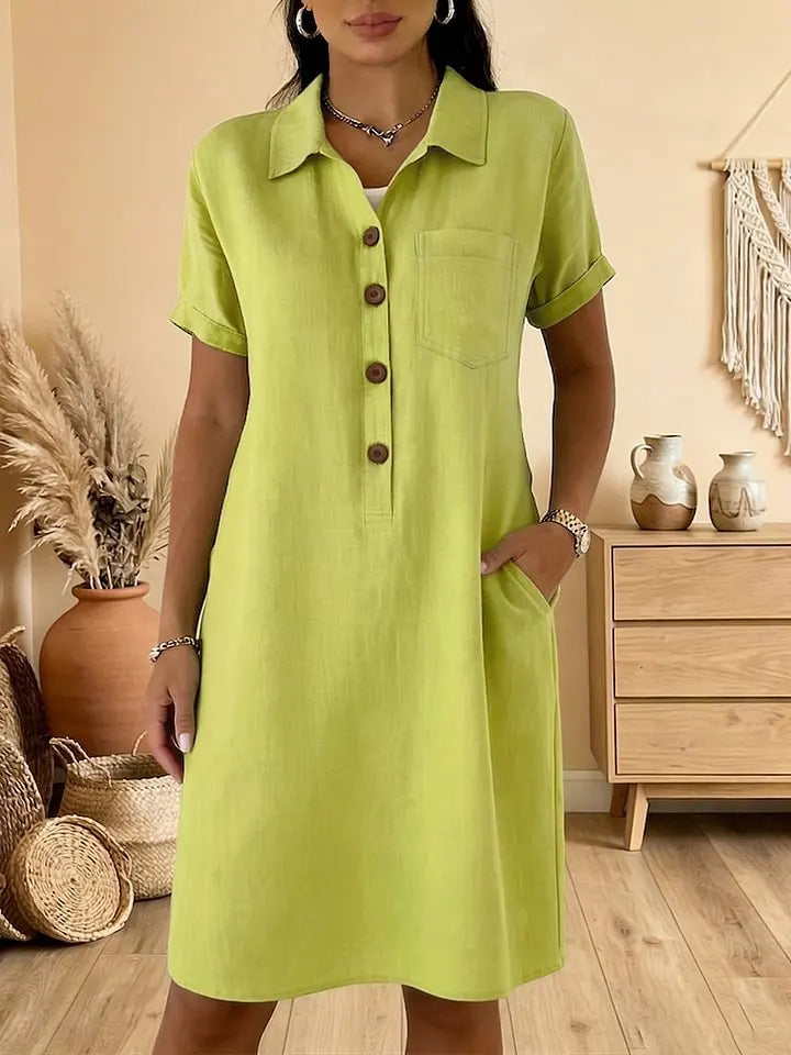 【S-3XL】Vestido casual de verano cómodo, corte estilizado, moderno y versátil.