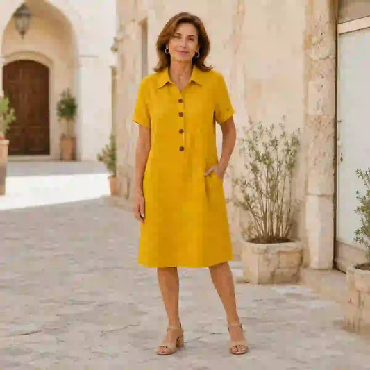 【S-3XL】Vestido casual de verano cómodo, corte estilizado, moderno y versátil.
