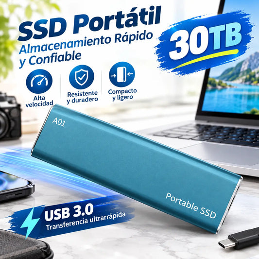 💾【30TB】Unidades de disco duro portátiles de transferencia de alta velocidad