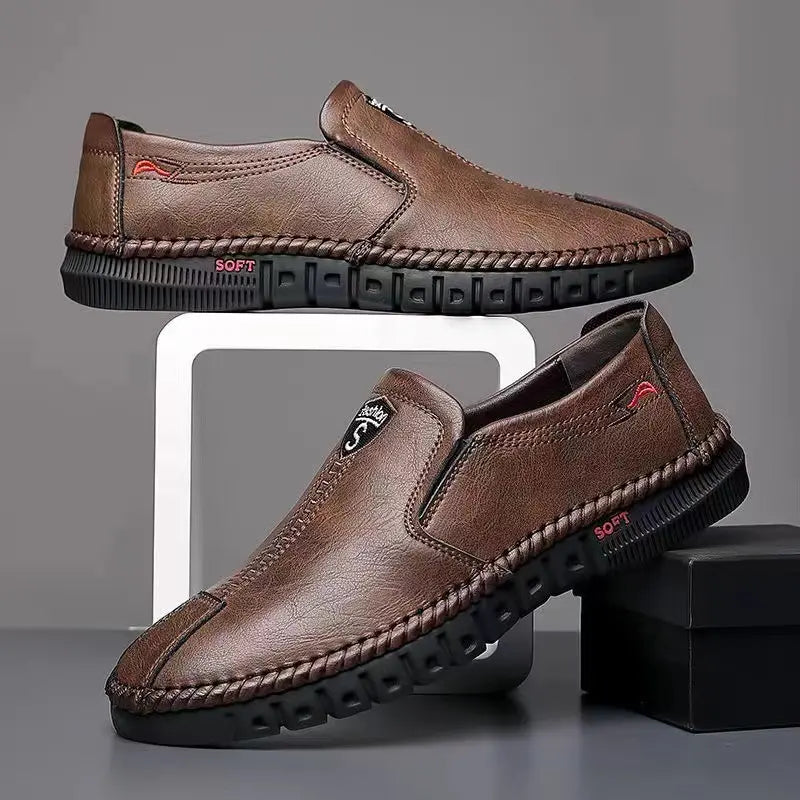 【39-44】Zapatos de cuero hechos a mano para hombres