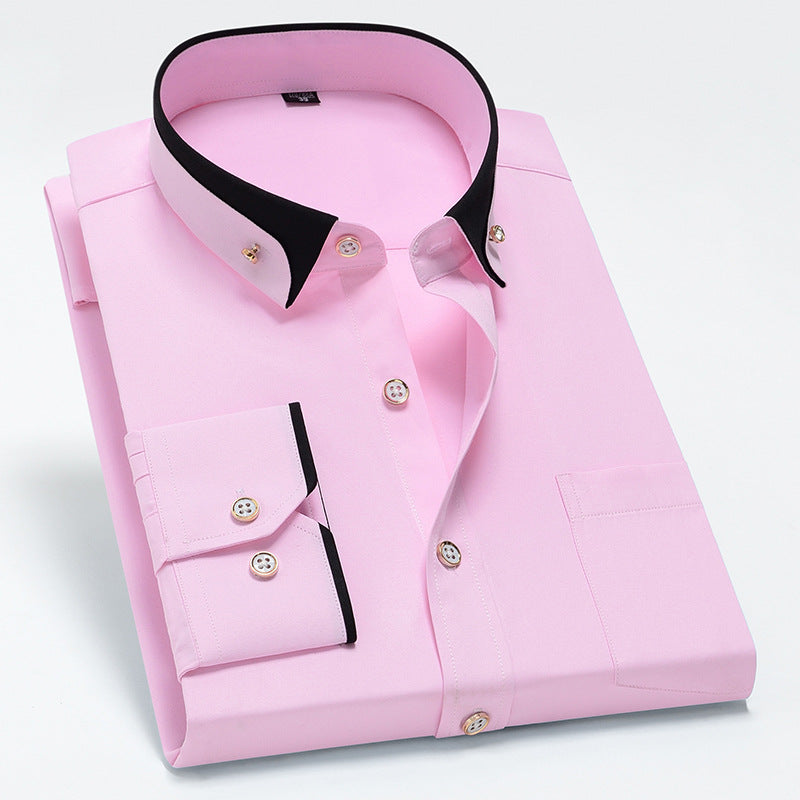 【S-4XL】Camisa informal de manga larga para hombre