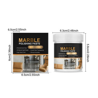 【Paquete de 2 cajas】✨ Pasta para pulir mármol: elimina arañazos sin esfuerzo, restaura el brillo y protege la superficie 🛡️