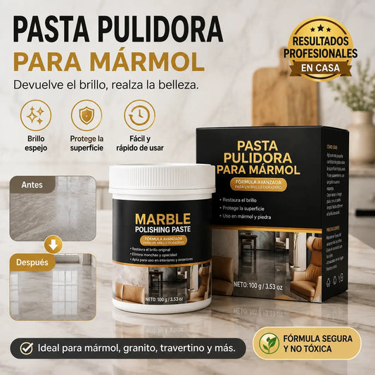 【Paquete de 2 cajas】✨ Pasta para pulir mármol: elimina arañazos sin esfuerzo, restaura el brillo y protege la superficie 🛡️