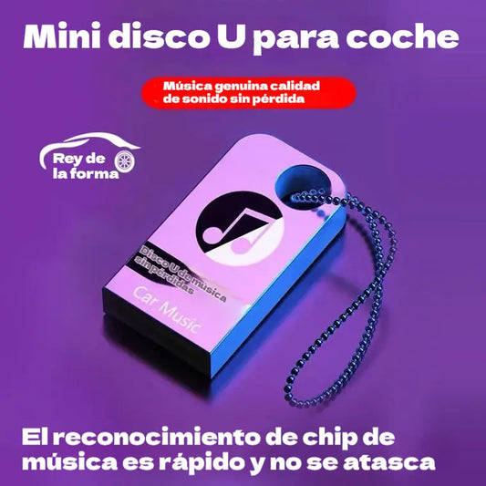 【Unidad flash USB de música】【Gran memoria】[ 64G ] contiene 8000 canciones, 600 MV y efectos de sonido 6D