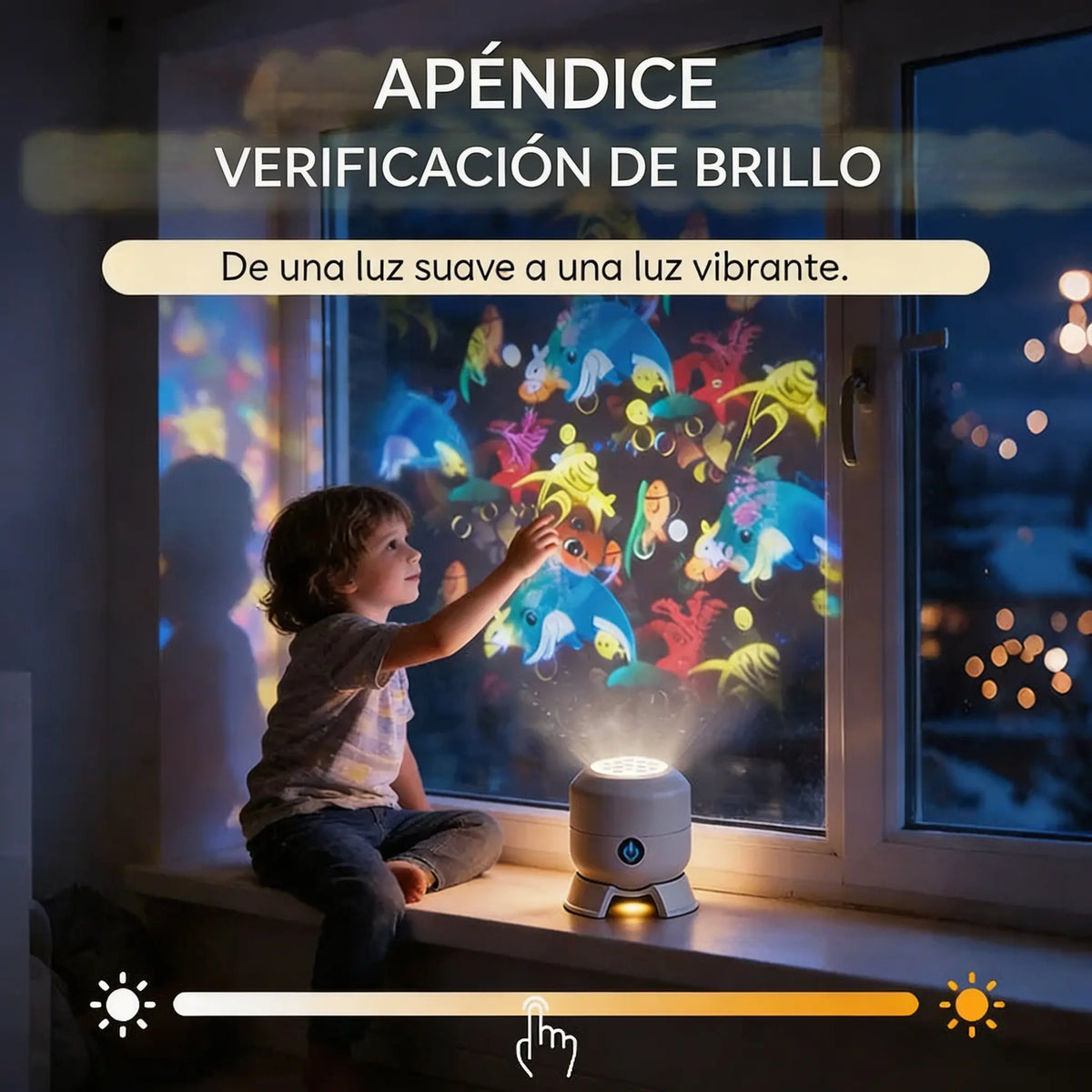 Lámpara proyector de cielo estrellado dinámico | Luz y sombra giratorias, creando una atmósfera de ensueño