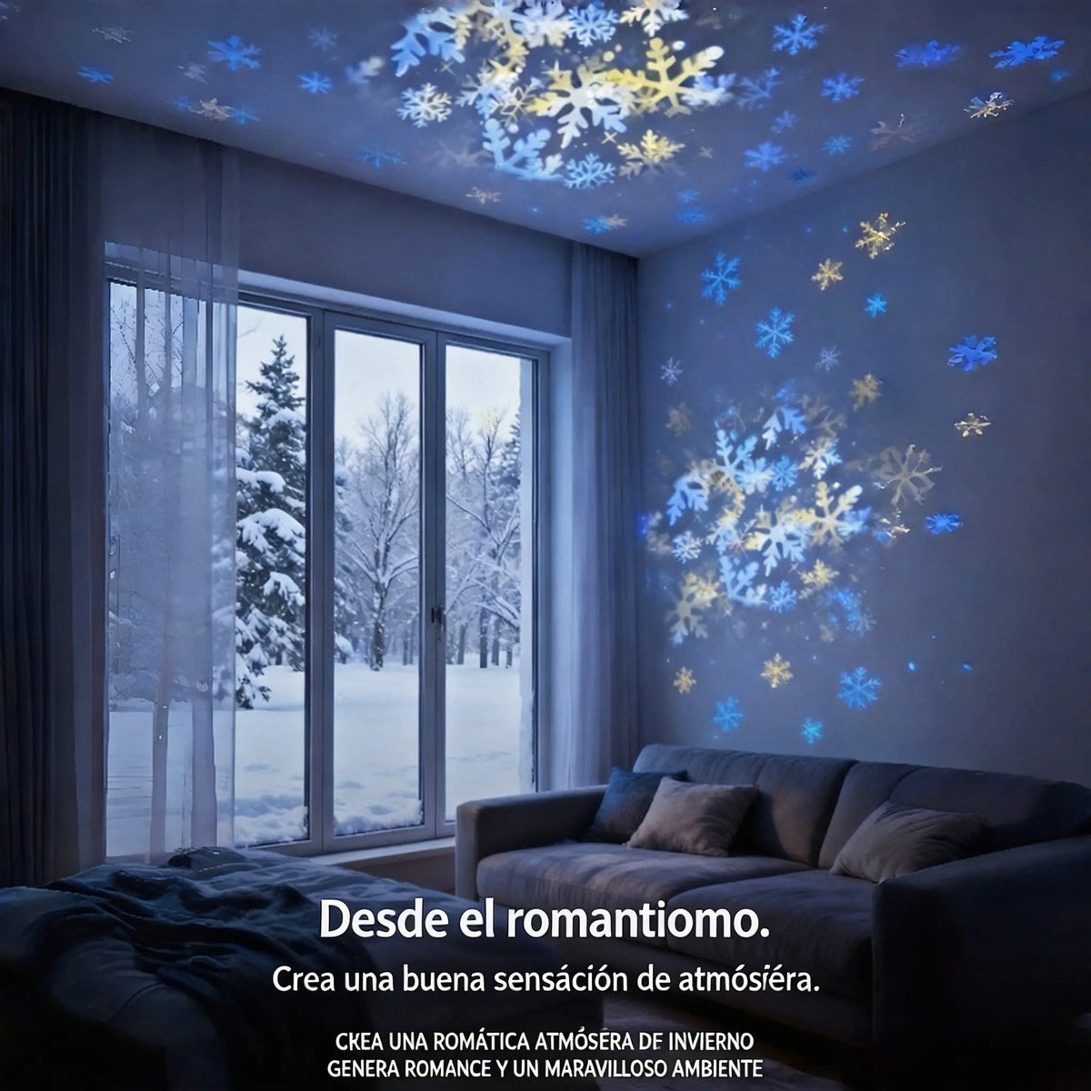 Lámpara proyector de cielo estrellado dinámico | Luz y sombra giratorias, creando una atmósfera de ensueño